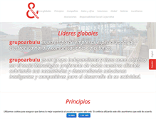 Tablet Screenshot of grupoarbulu.com